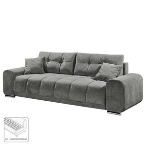 Canapé convertible Mimet Microfibre - Microfibre Ranu: Gris foncé