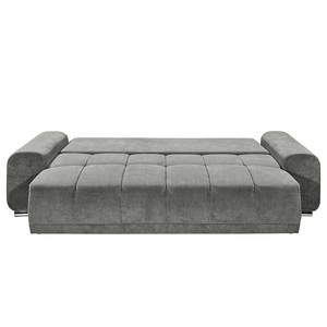 Canapé convertible Mimet Microfibre - Microfibre Ranu: Gris foncé