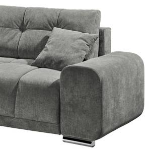 Canapé convertible Mimet Microfibre - Microfibre Ranu: Gris foncé