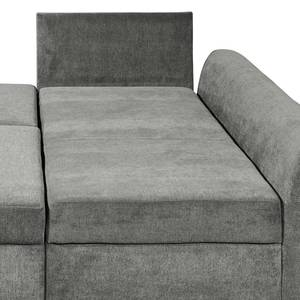 Canapé d’angle Cassino Microfibre - Microfibre Ranu: Gris foncé