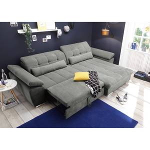 Canapé d’angle Lilyfield Microfibre - Microfibre Ranu: Gris foncé