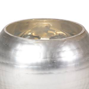 Windlicht Snake glas - zilverkleurig - Hoogte: 10 cm
