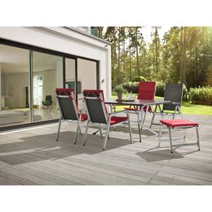 Chaise de jardin Basic Plus II Aluminium / Tissu - Argenté / Anthracite