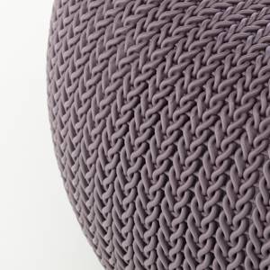 Ensemble de pouf Junin (3 éléments) matière plastique - Violet foncé