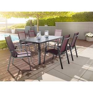 Table de jardin Cubic II Aluminium / Matière plastique - Gris foncé