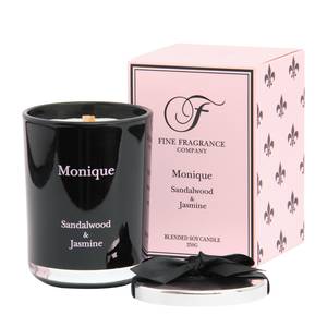 Bougie parfumée Monique Verre - Noir -250 g