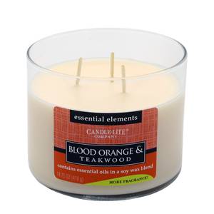 Bougie parfumée Blood Orange & Teakwood Verre - Blanc - 418 g