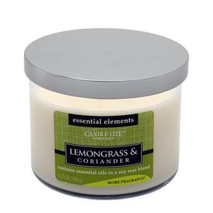 Duftkerze Lemongrass & Coriander Glas - Weiß - 418 g