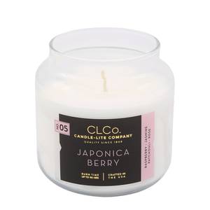 Bougie parfumée Japonica Berry Verre - Blanc - 396 g