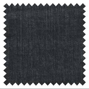 Tabourets Clam (lot de 2) Tissu / Partiellement en hêtre massif - Tissu Falo : Anthracite - Marron