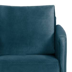 Fauteuil Thrall II fluweel - Donkerblauw