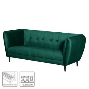 Sofa Sealy (3-Sitzer) Samt - Antikgrün