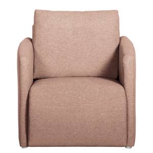 Fauteuil Thrall I Tissu structuré - Rose clair