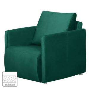 Fauteuil Thrall II fluweel - Antiek groen