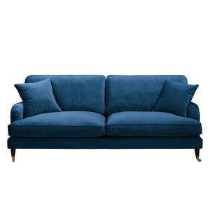 3-Sitzer Sofa Bethania mit Rollen Samt - Samt Pauno: Blau