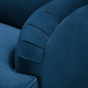 3-Sitzer Sofa Bethania mit Rollen Samt - Samt Pauno: Blau