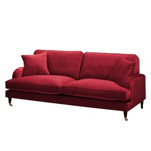 3-Sitzer Sofa Bethania mit Rollen Samt - Bordeaux