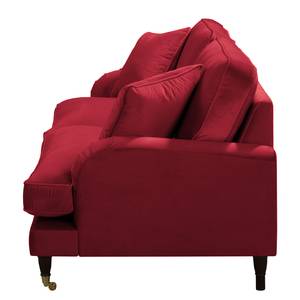 3-Sitzer Sofa Bethania mit Rollen Samt - Bordeaux