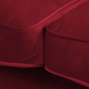 3-Sitzer Sofa Bethania mit Rollen Samt - Samt Pauno: Rot