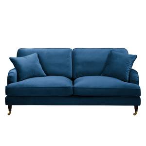 2-Sitzer Sofa Bethania mit Rollen Samt Pauno: Blau