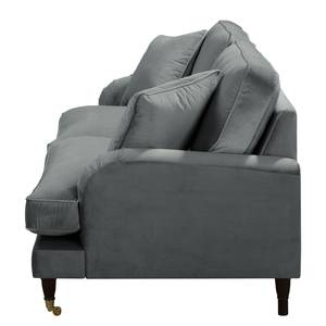 3-Sitzer Sofa Bethania mit Rollen Samt - Grau