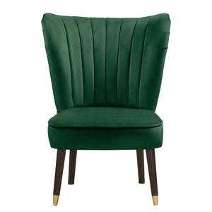 Fauteuil Sunlands fluweel - Donkergroen