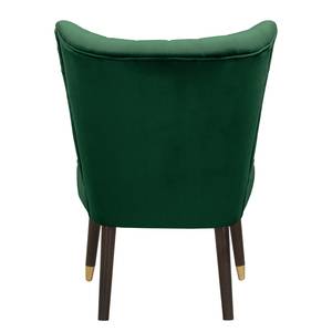 Fauteuil Sunlands fluweel - Donkergroen