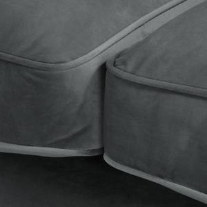 2-Sitzer Sofa Bethania mit Rollen Samt Pauno: Grau