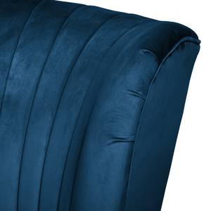 Fauteuil Sunlands Velours - Bleu foncé