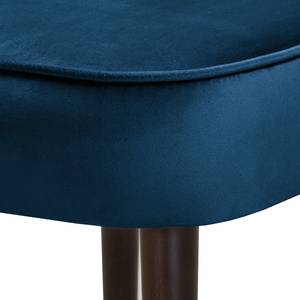 Fauteuil Sunlands fluweel - Donkerblauw