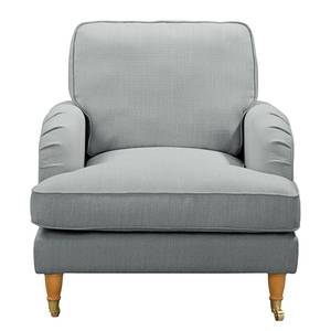 Fauteuil Bethania avec roulettes Tissu Polia: Gris platine