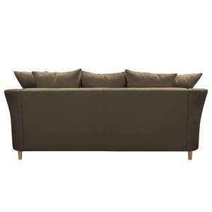 Ecksofa Pavones Webstoff - Schlamm - Longchair davorstehend links