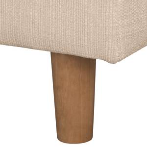 Ecksofa Pavones Webstoff - Creme - Longchair davorstehend links