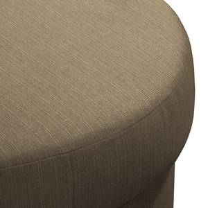 Ecksofa Pavones Webstoff - Schlamm - Longchair davorstehend rechts