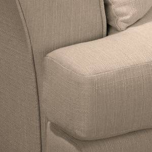 Ecksofa Pavones Webstoff - Cappuccino - Longchair davorstehend rechts