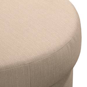 Ecksofa Pavones Webstoff - Cappuccino - Longchair davorstehend rechts