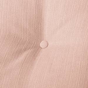 Canapé d’angle Pavones Tissu - Couleur pastel abricot - Méridienne courte à gauche (vue de face)