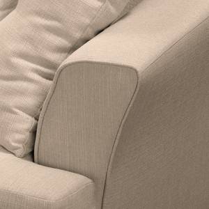 Ecksofa Pavones Webstoff - Cappuccino - Longchair davorstehend links