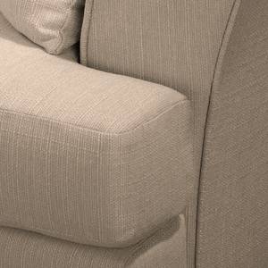 Ecksofa Pavones Webstoff - Cappuccino - Longchair davorstehend links