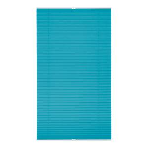 Plissé Klemmfix geweven stof - blauw - Aquablauw - 65 x 130 cm