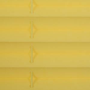 Plissé Klemmfix geweven stof - geel - Geel - 75 x 130 cm