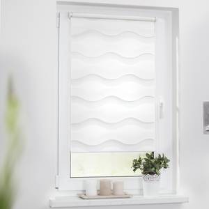 Store enrouleur Welle Tissu - Blanc - Blanc - 70 x 150 cm