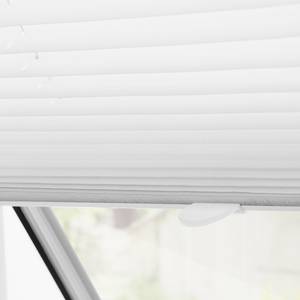 Dachfenster Plissee Haftfix Webstoff - Weiß - 59 x 100 cm