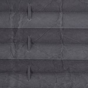 Plissé Klemmfix geweven stof - grijs - Grijs - 100 x 130 cm