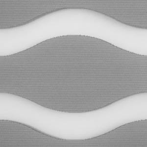 Duo-rolgordijn Welle geweven stof - grijs - Platinakleurig - 90 x 150 cm