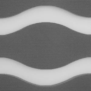 Duo-rolgordijn Welle geweven stof - antracietkleurig - Grijs - 100 x 150 cm