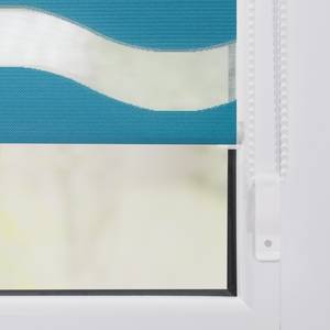 Store enrouleur Welle Tissu - Bleu pétrole - Bleu pétrole - 80 x 150 cm