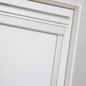 Dachfensterrollo Skylight Webstoff - Weiß - 36 x 57 cm