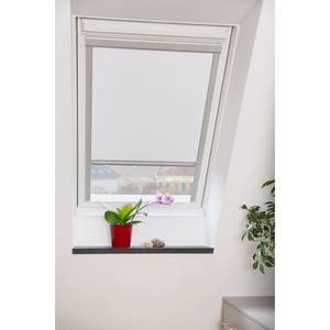 Dachfensterrollo Skylight Webstoff - Weiß - 94 x 97 cm