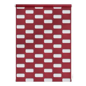 Duo-rolgordijn Arena geweven stof - bordeauxrood - Bordeauxrood - 60 x 150 cm